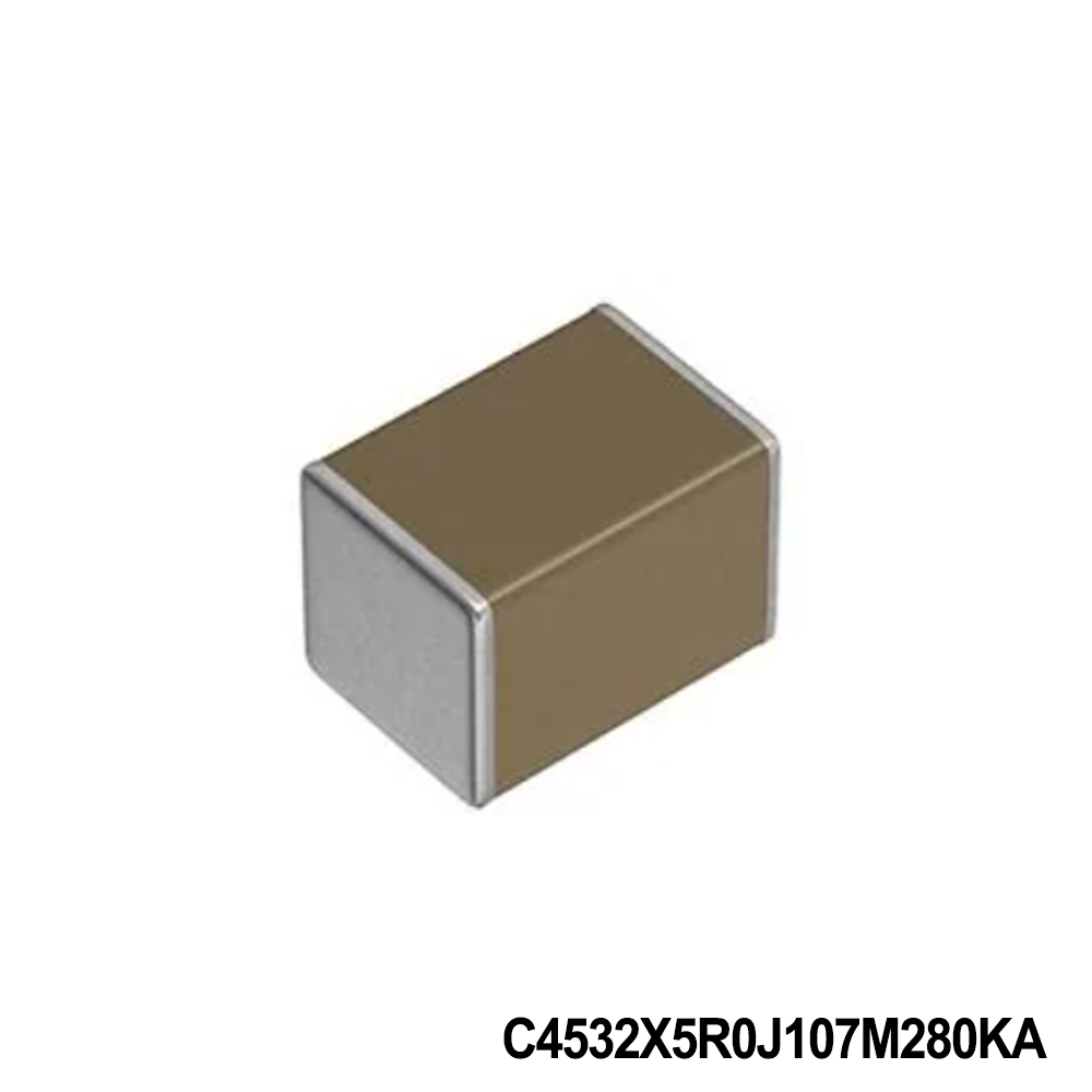 TDK C4532X5R0J107M280KA Multilayer Ceramic Capacitors MLCC - SMD/SMT 1812 6.3VDC 100uF X5R
