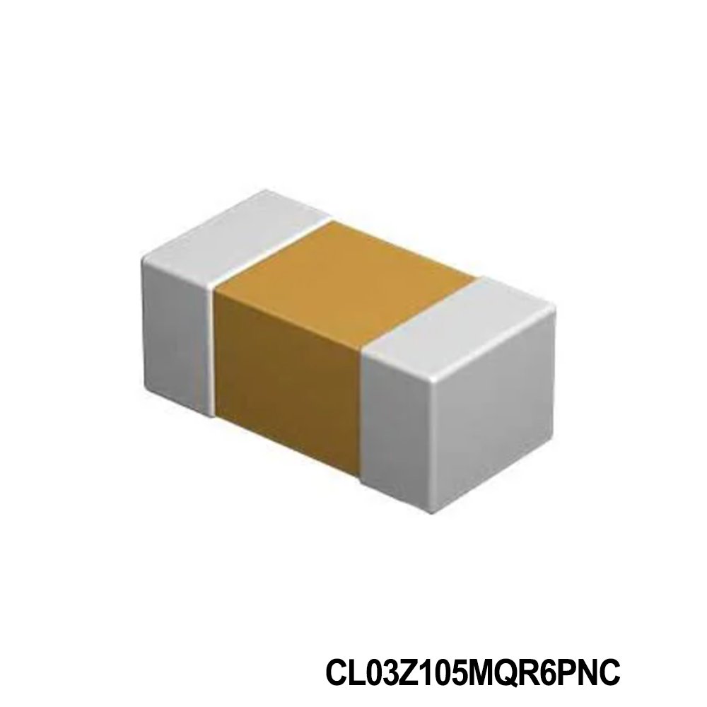 Samsung Electro-Mechanics CL03Z105MQR6PNC Multilayer Ceramic Capacitors MLCC - SMD/SMT 0201/0603,1uF,X7T,6.3V,+/-20%