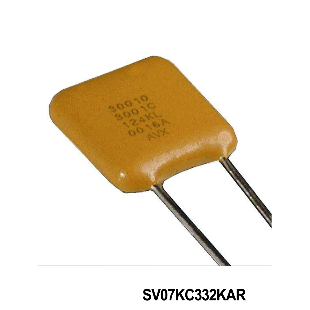 KYOCERA AVX SV07KC332KAR Multilayer Ceramic Capacitors MLCC - Leaded 5 kVDC 3300 pF X7R 10 % 12.1 mm