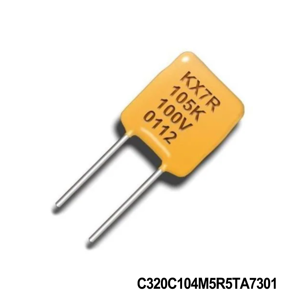 KEMET C320C104M5R5TA7301 Multilayer Ceramic Capacitors MLCC - Leaded 50V 0.1uF X7R 20% LS=2.54mm