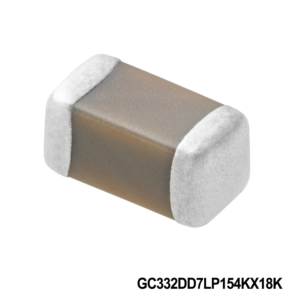 Murata Electronics GC332DD7LP154KX18K Multilayer Ceramic Capacitors MLCC - SMD/SMT 0.15 uF 450 VDC 10% 1210 X7T AEC-Q200