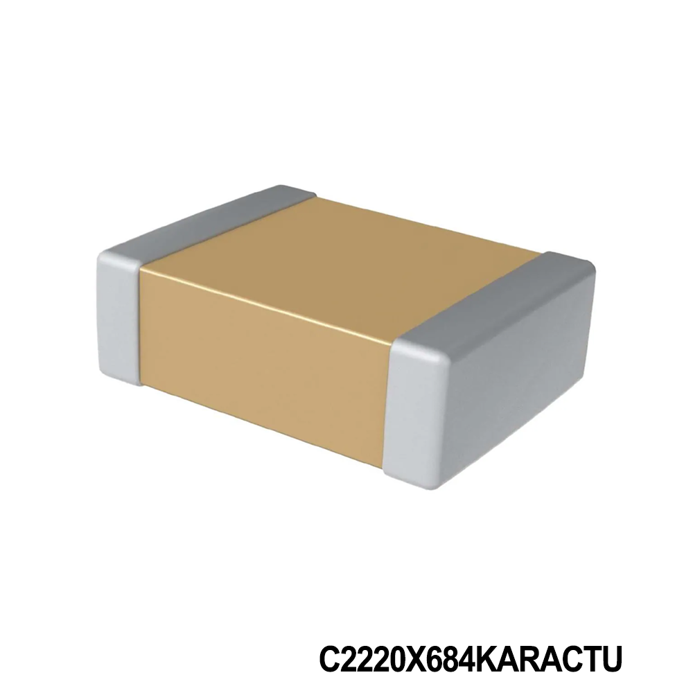 KEMET C2220X684KARACTU Multilayer Ceramic Capacitors MLCC - SMD/SMT 250Vo 0.68uF X7R 10% 2220