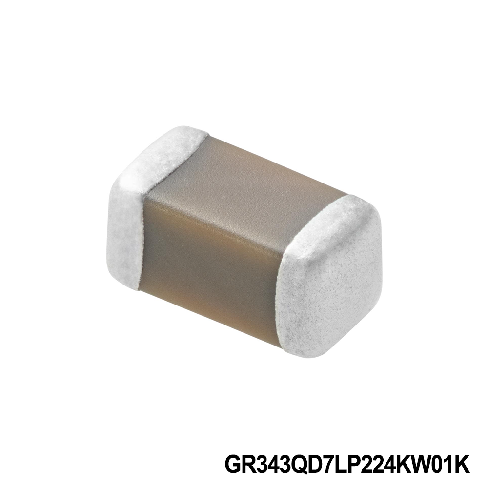 Murata Electronics GR343QD7LP224KW01K Multilayer Ceramic Capacitors MLCC - SMD/SMT 0.22 uF 450 VDC 10% 1812 X7T