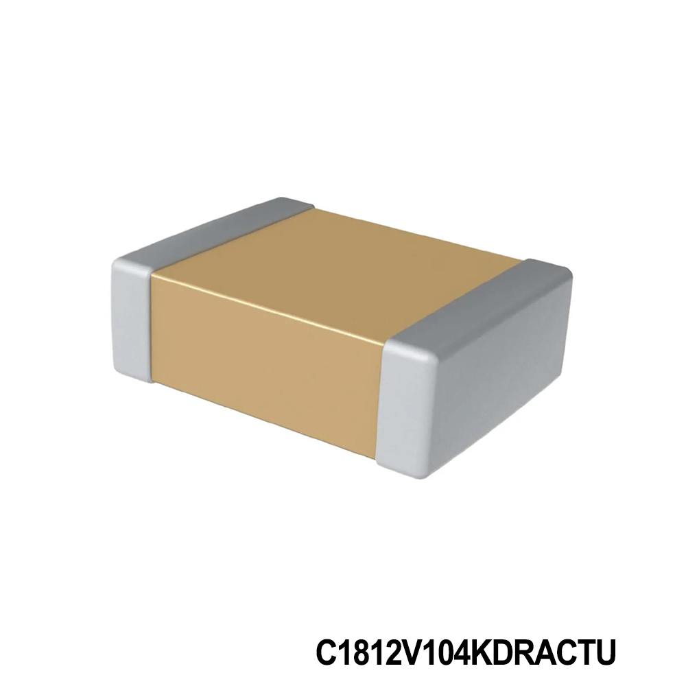 KEMET C1812V104KDRACTU Multilayer Ceramic Capacitors MLCC - SMD/SMT 1kV 0.1uF X7R 1812 10%