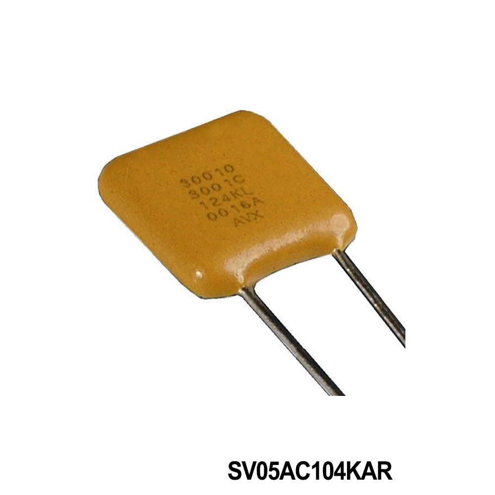 KYOCERA AVX SV05AC104KAR Multilayer Ceramic Capacitors MLCC - Leaded 1 kVDC 0.1 uF X7R 10 % 9.52 mm