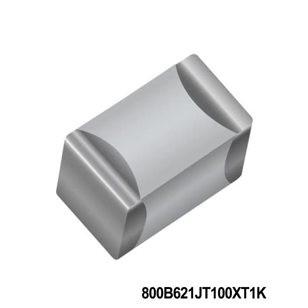 KYOCERA AVX 800B621JT100XT1K Multilayer Ceramic Capacitors MLCC - SMD/SMT 620PF 100V 5% 1515