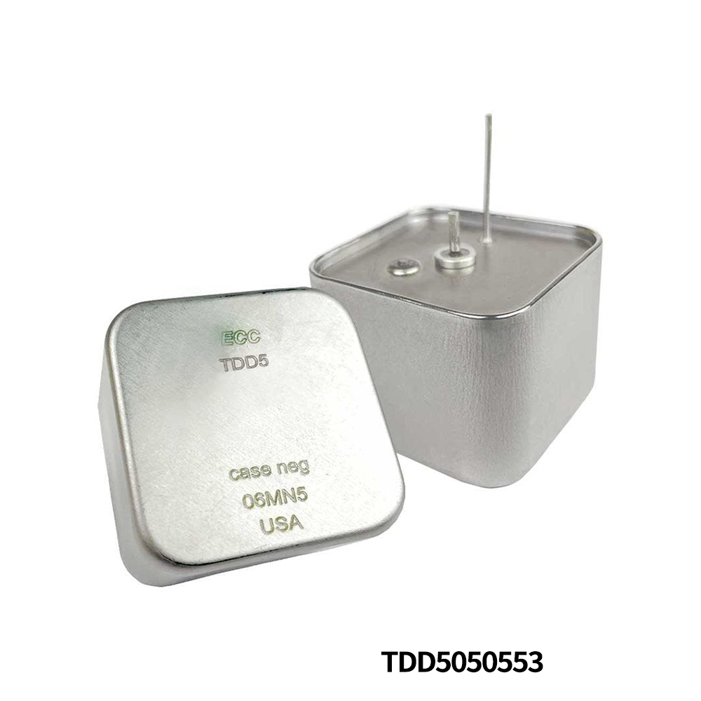 Evans TDD5050553 Tantalum Capacitors - Wet 55000uF 20% 50V -55degC ~ 85degC 1.400" L x 1.400" W
