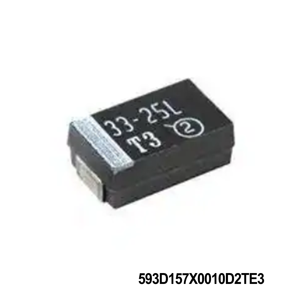 Vishay / Sprague 593D157X0010D2TE3 Tantalum Capacitors - Solid SMD 150uF 10volt 20% D Case Molded