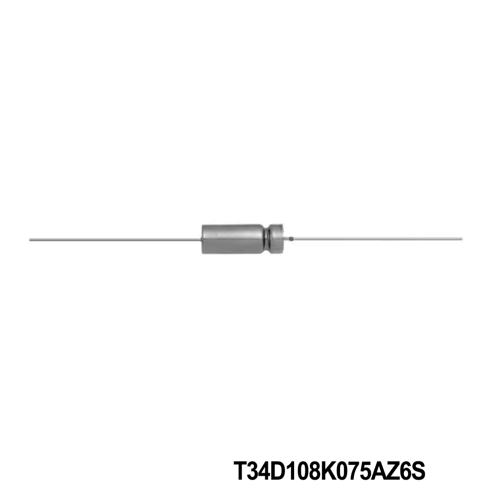 Vishay / Sprague T34D108K075AZ6S Tantalum Capacitors - Wet 1000uF 10% 75V