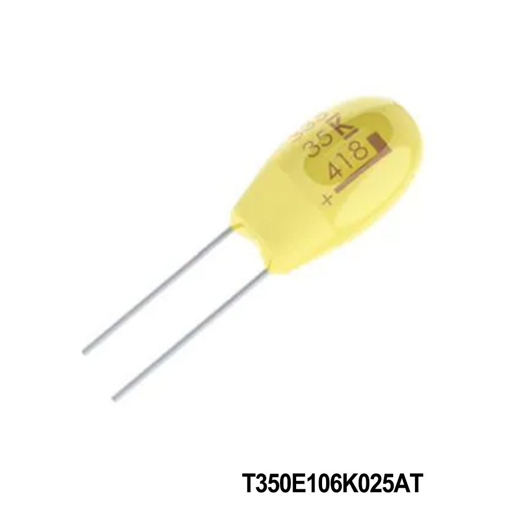 KEMET T350E106K025AT Tantalum Capacitors - Solid Leaded 25V 10uF 10% LS=2.54mm