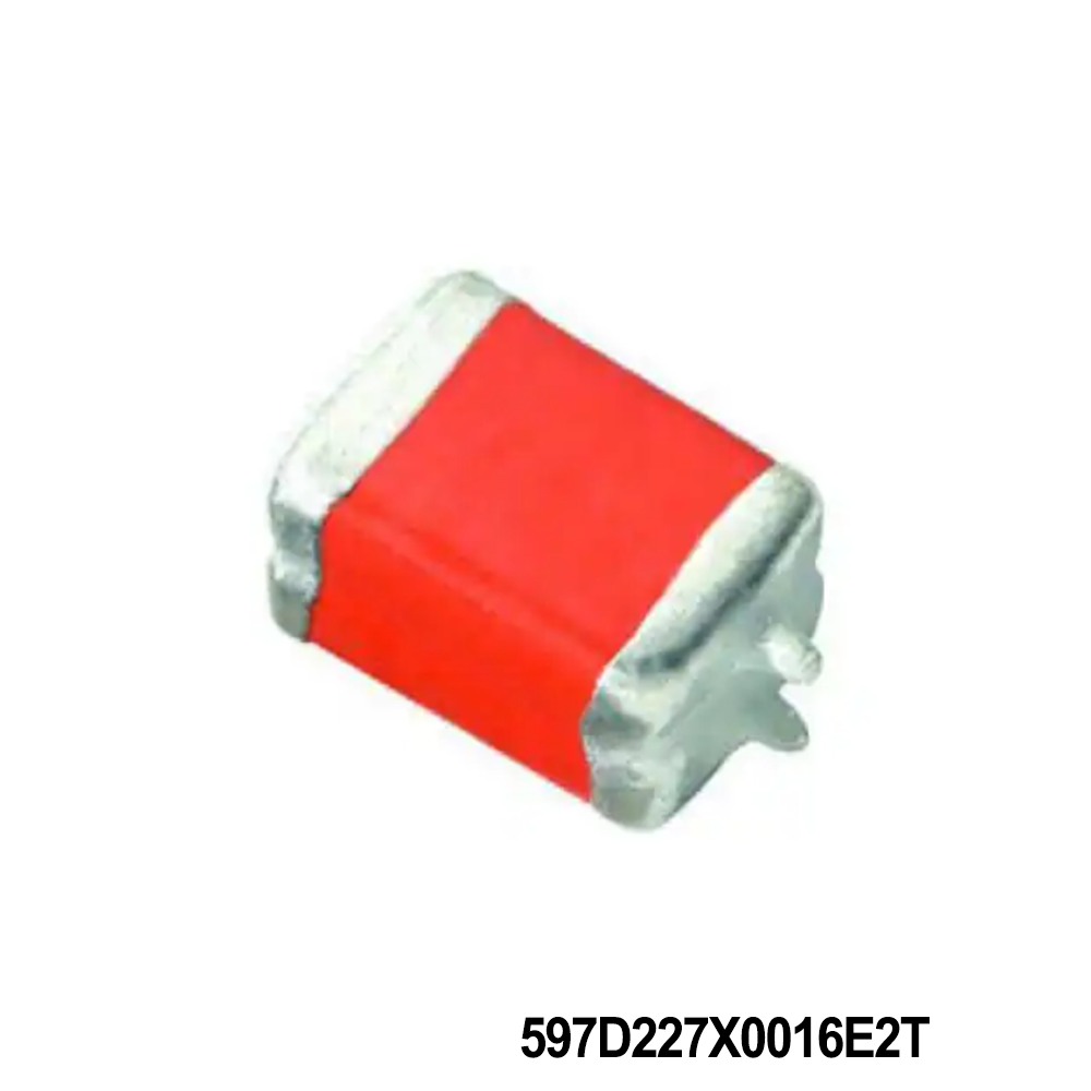 Vishay / Sprague 597D227X0016E2T Tantalum Capacitors - Solid SMD 220uF 16volts 20% E case Conformal