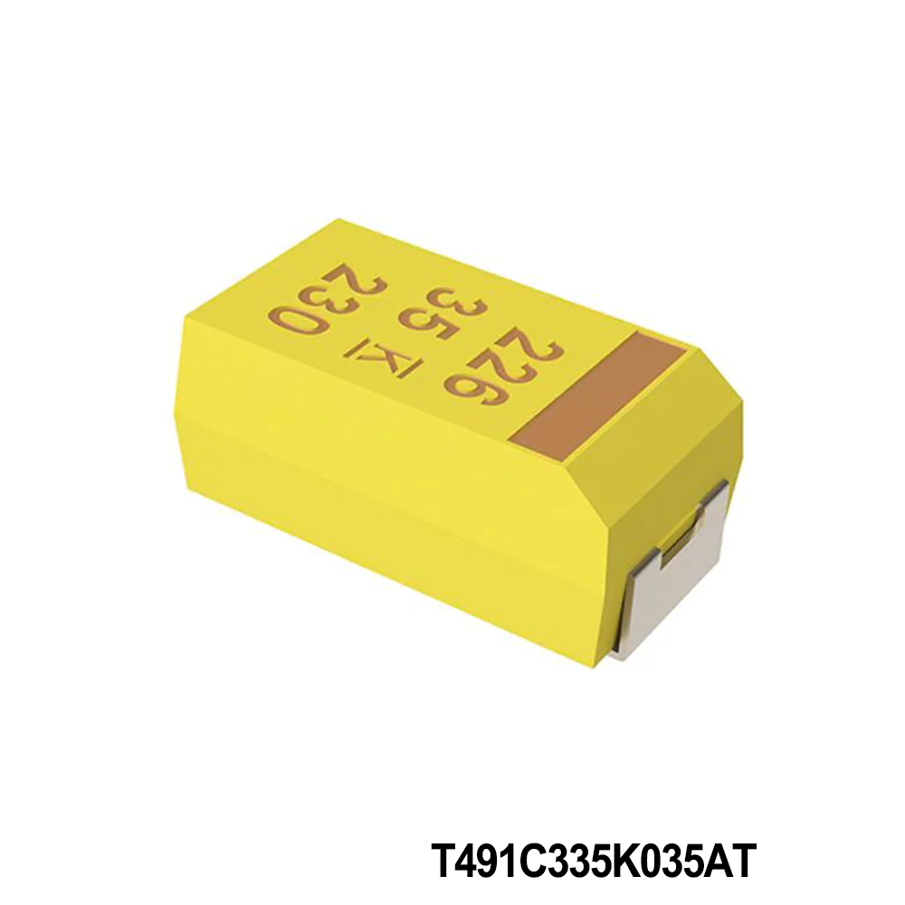 KEMET T491C335K035AT Tantalum Capacitors - Solid SMD 35V 3.3uF 2312 10% ESR=2.5ohms