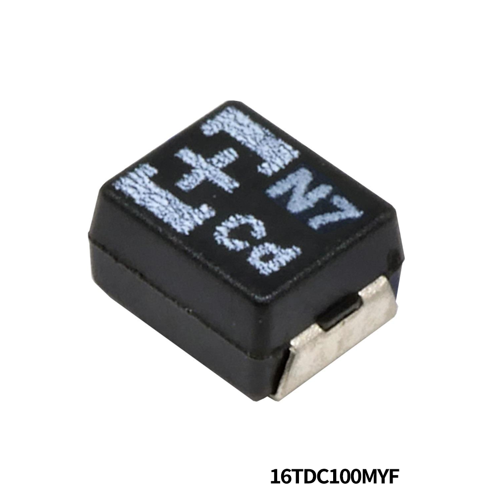 Panasonic Industry 16TDC100MYF Tantalum Capacitors - Polymer 16VDC 100uF 20% 1800mA