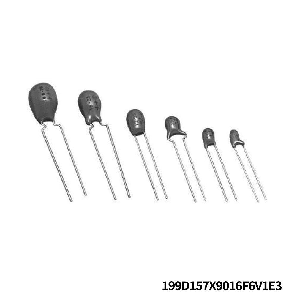 Vishay / Sprague 199D157X9016F6V1E3 Tantalum Capacitors - Solid Leaded 150uF 16volts 10% F case .20 LS Radial