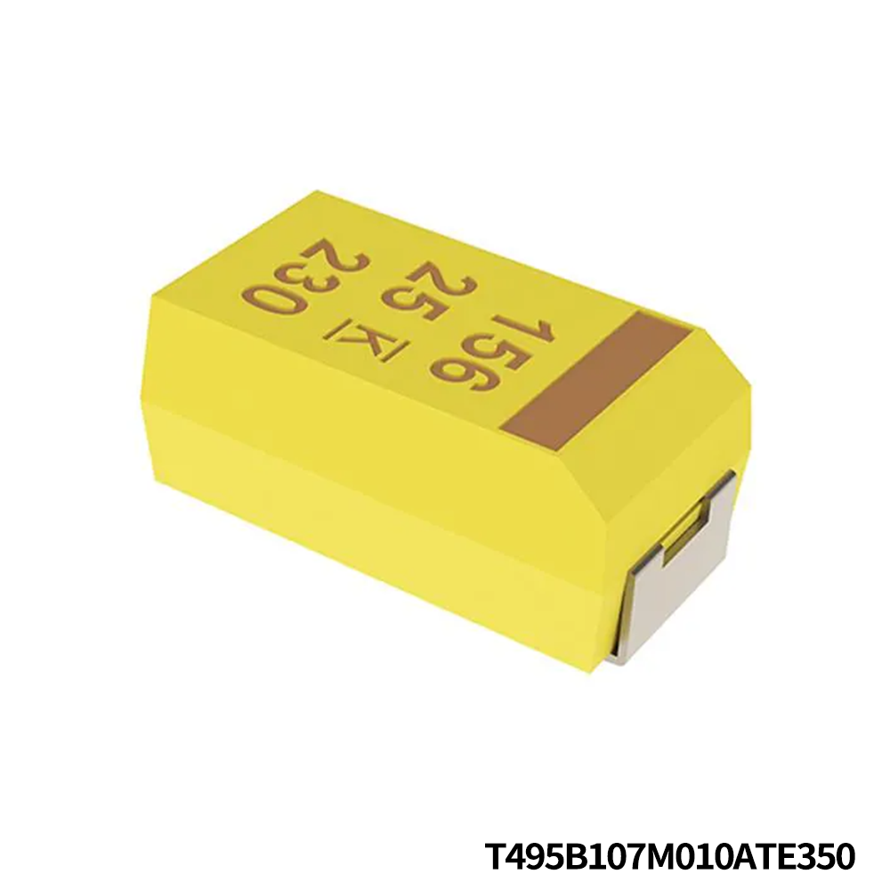 KEMET T495B107M010ATE350 Tantalum Capacitors - Solid SMD 10V 100uF 20% ESR=350mOhms