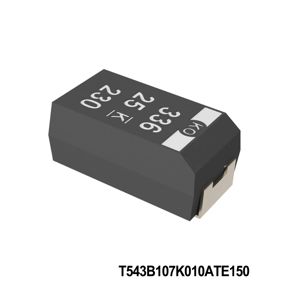 KEMET T543B107K010ATE150 Tantalum Capacitors - Polymer 10V 100uF 1311 10% ESR=150mOhms