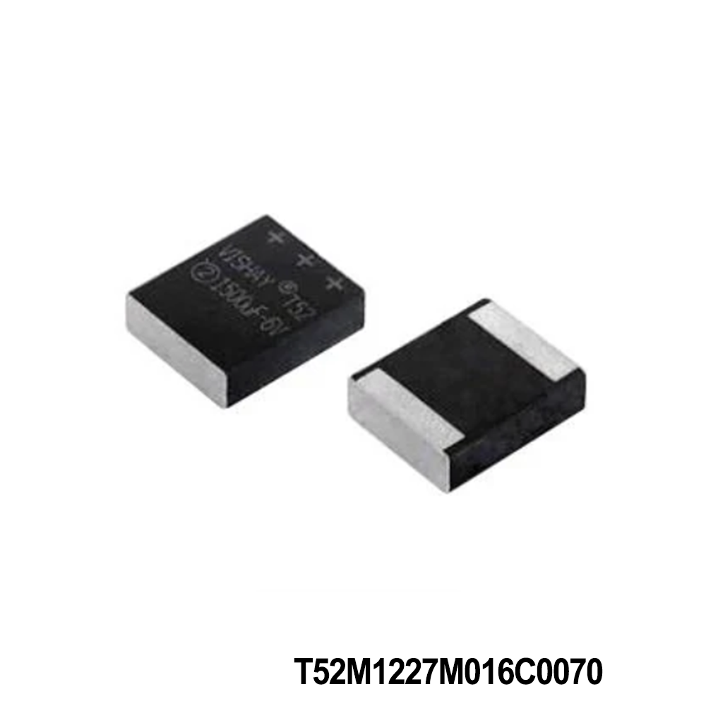 Vishay / Sprague T52M1227M016C0070 Tantalum Capacitors - Polymer 220uF 16volts 20% 70mohms maxESR
