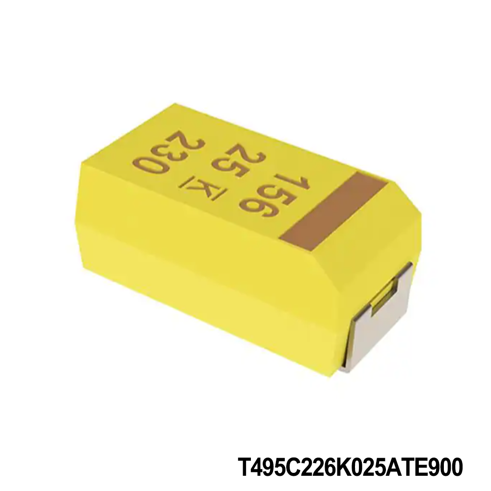 KEMET T495C226K025ATE900 Tantalum Capacitors - Solid SMD 25V 22uF 2312 10% ESR=900mOhms