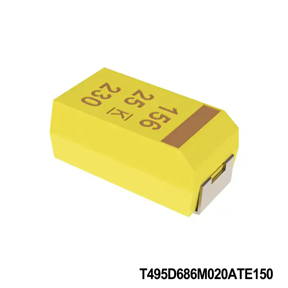 KEMET T495D686M020ATE150 Tantalum Capacitors - Solid SMD 20V 68uF 2917 20% ESR=150mOhms