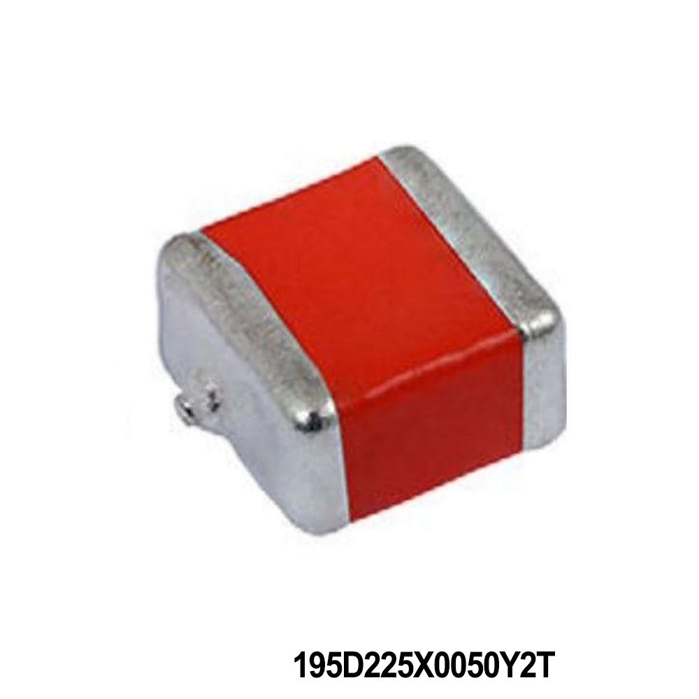 Vishay / Sprague 195D225X0050Y2T Tantalum Capacitors - Solid SMD 2.2uF 50volts 20% Y case Conformal