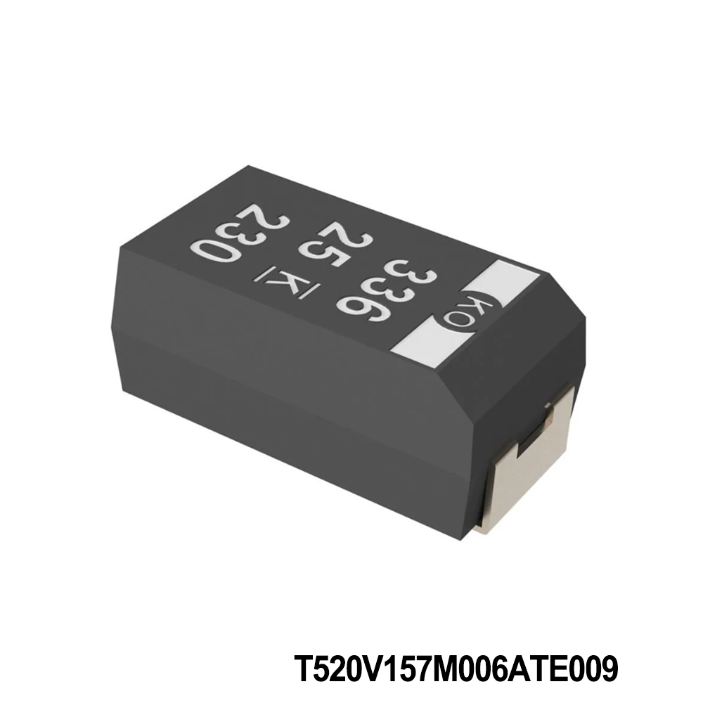 KEMET T520V157M006ATE009 Tantalum Capacitors - Polymer 6.3V 150uF 2917 20% ESR=9mOhms