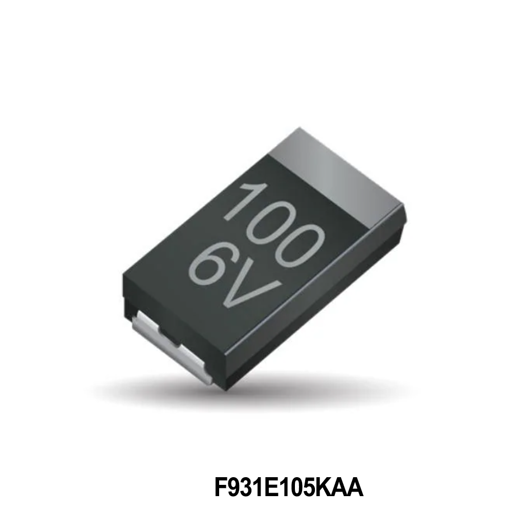 KYOCERA AVX F931E105KAA Tantalum Capacitors - Solid SMD 1uF 25V 10%