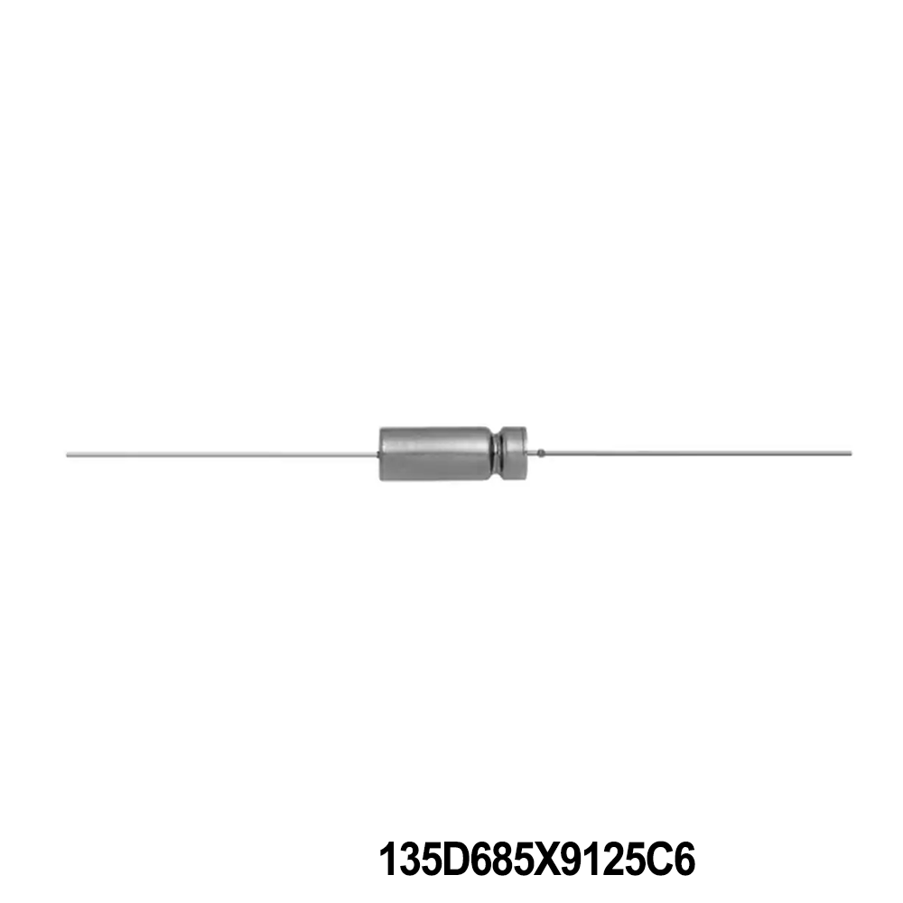 Vishay / Tansitor 135D685X9125C6 Tantalum Capacitors - Wet 125volts 6.8uF 10% C Case EXT RANGE