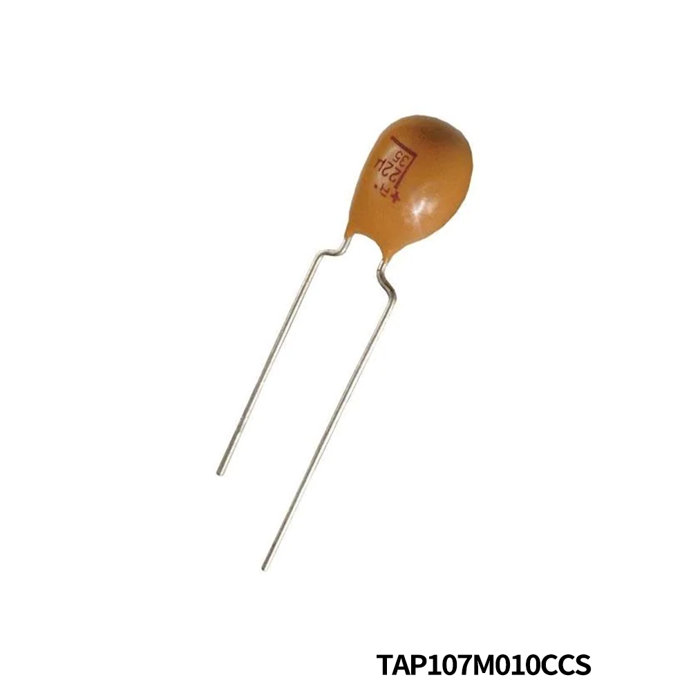 KYOCERA AVX TAP107M010CCS Tantalum Capacitors - Solid Leaded 10V 100uF Radial ESR =1Ohms 20%