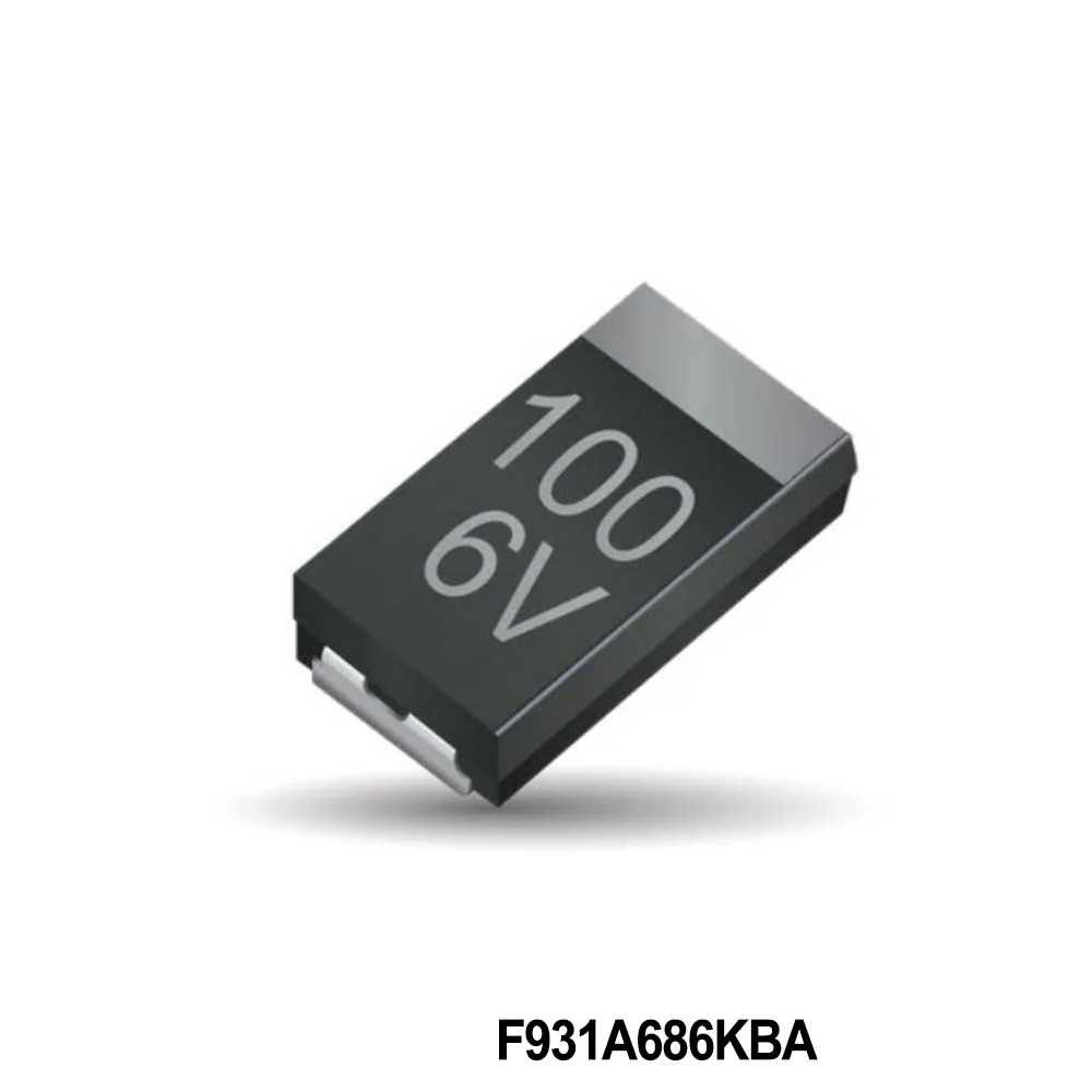 KYOCERA AVX F931A686KBA Tantalum Capacitors - Solid SMD 10V 68uF 10% 1211 ES R= 900 mOhm
