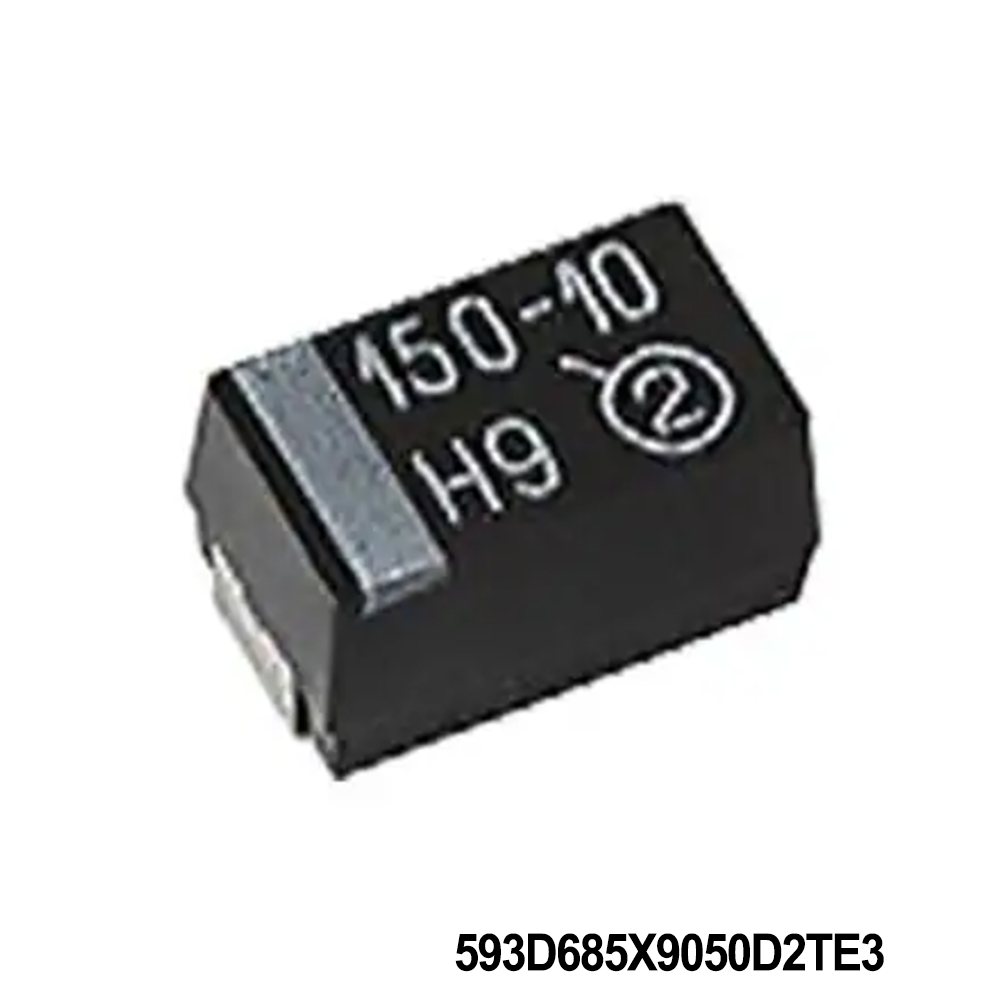 Vishay / Sprague 593D685X9050D2TE3 Tantalum Capacitors - Solid SMD 6.8uF 50volts 10% D case Molded