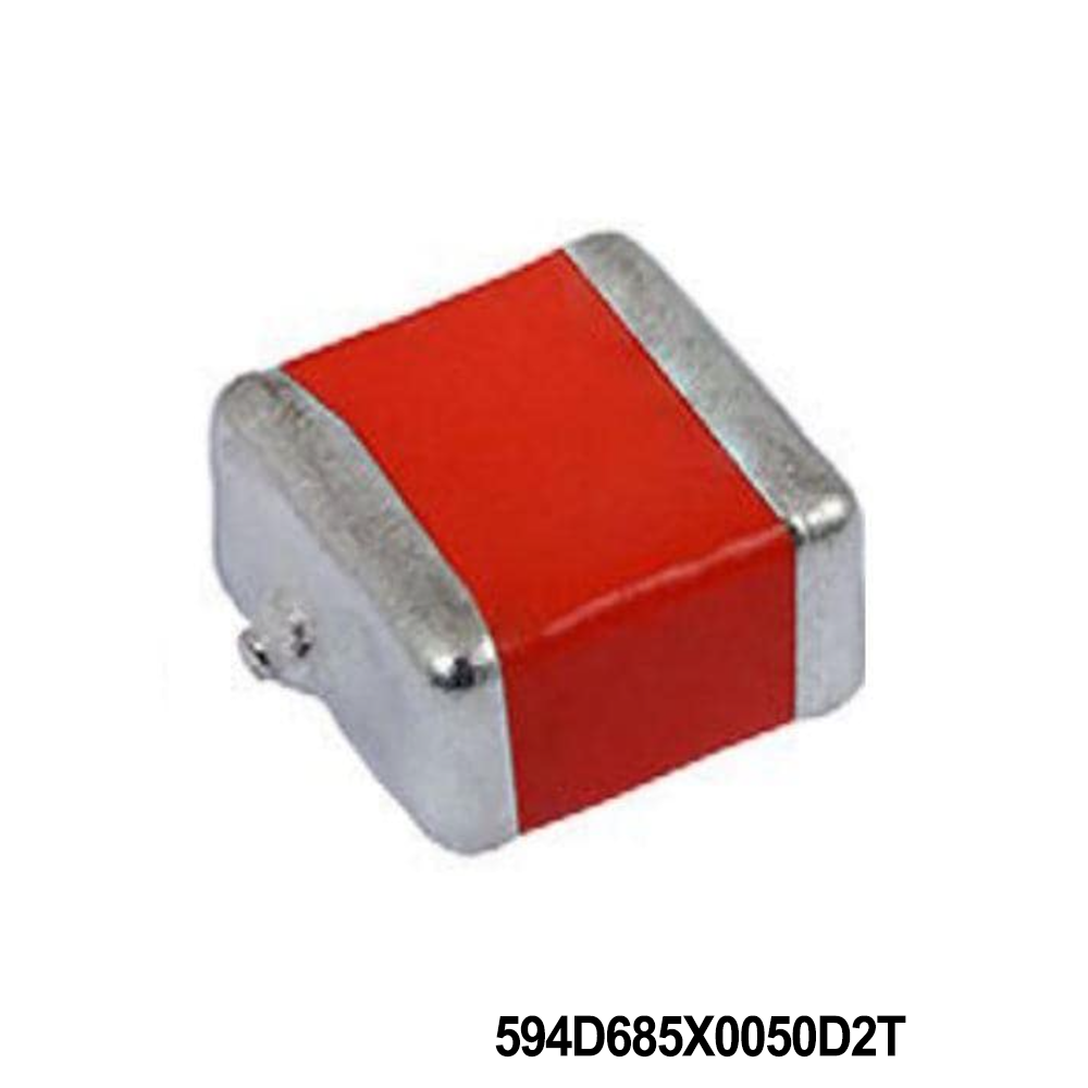Vishay / Sprague 594D685X0050D2T Tantalum Capacitors - Solid SMD 6.8uF 50volts 20% D case Conformal