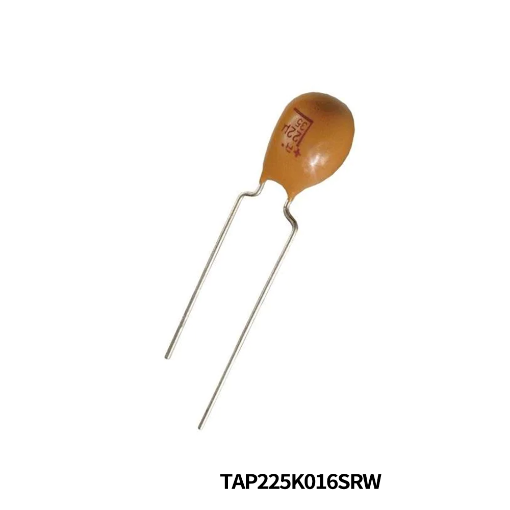 KYOCERA AVX TAP225K016SRW Tantalum Capacitors - Solid Leaded 16V 2.2uF 10% ESR=8 Ohm