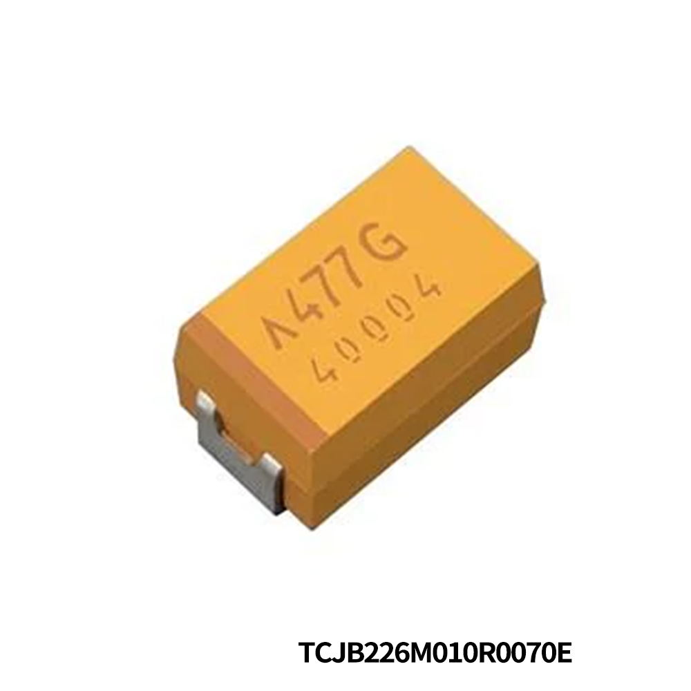 KYOCERA AVX TCJB226M010R0070E Tantalum Capacitors - Polymer 10V 22uF 20% 1210 ES R=70mOhm Black Resin