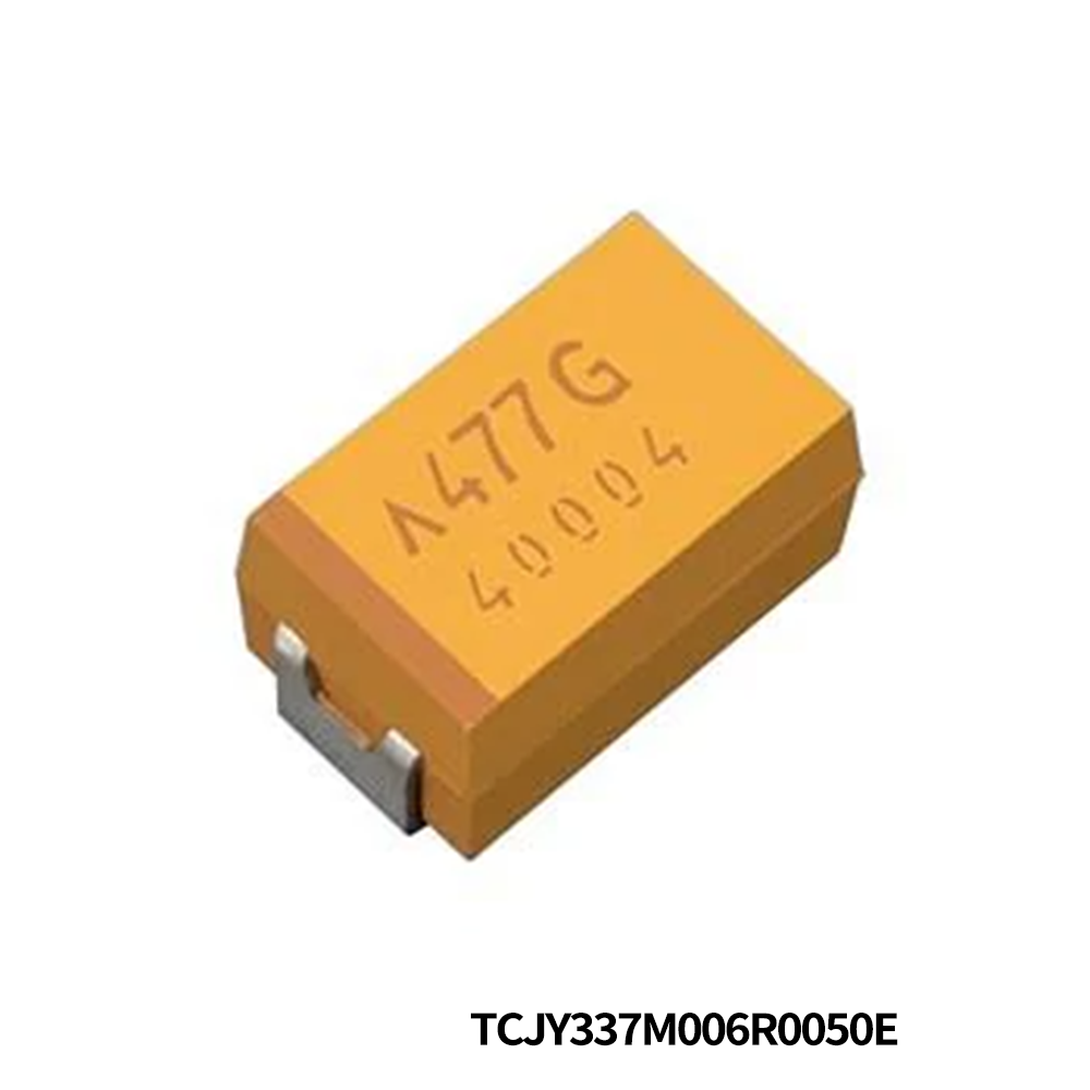 KYOCERA AVX TCJY337M006R0050E Tantalum Capacitors - Polymer 6.3V 330uF 20% 2917 ESR=50mOhm Black Res