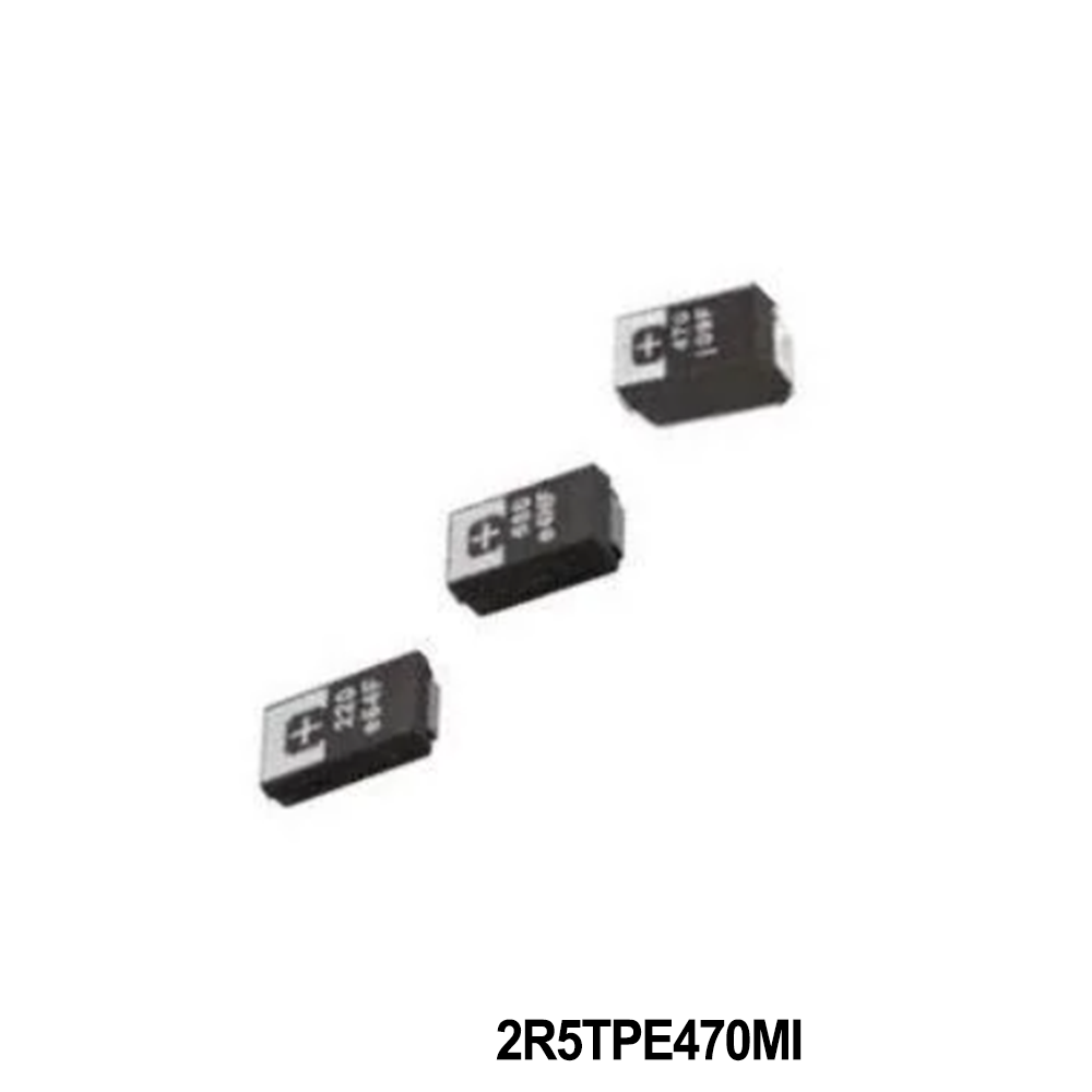 Panasonic Industry 2R5TPE470MI Tantalum Capacitors - Polymer 2.5volts 470uF ESR 18mohm