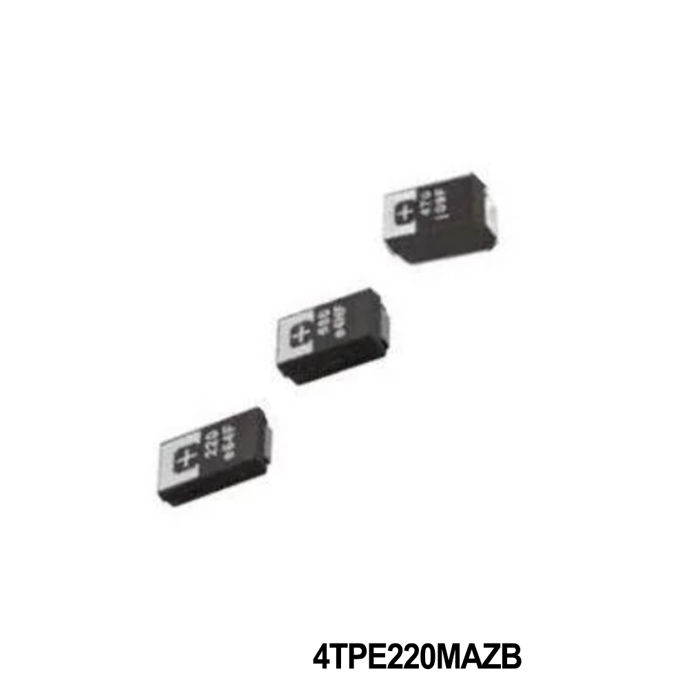 Panasonic Industry 4TPE220MAZB Tantalum Capacitors - Polymer 4volts 220uF ESR 35mohm