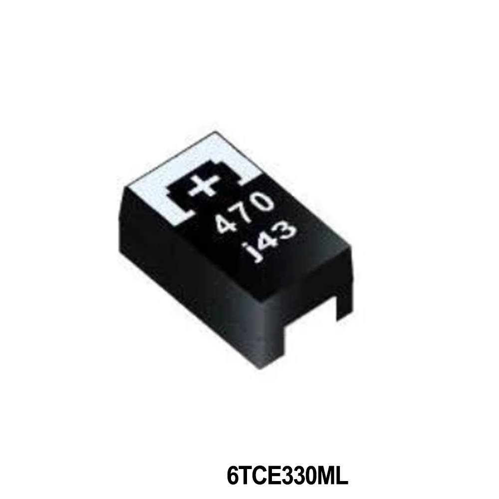 Panasonic Industry 6TCE330ML Tantalum Capacitors - Polymer 6.3VDC 330uF 25m POSCAP