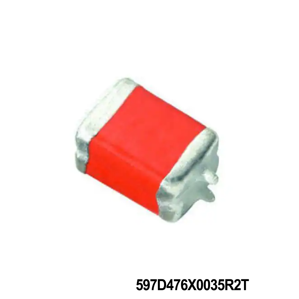 Vishay / Sprague  597D476X0035R2T Tantalum Capacitors - Solid SMD 47uF 35volts 20% R case Conformal