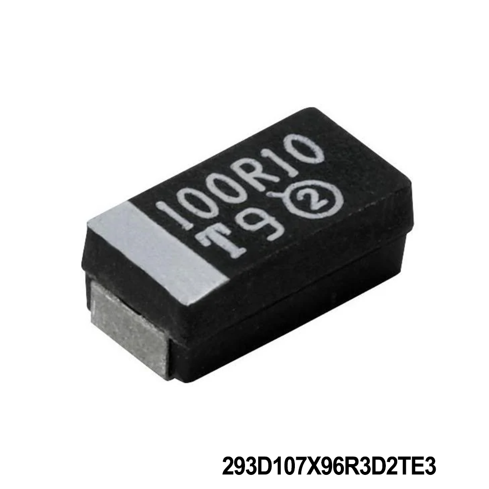 Vishay / Sprague 293D107X96R3D2TE3 Tantalum Capacitors - Solid SMD 100uF 6.3volts 10% D case Molded