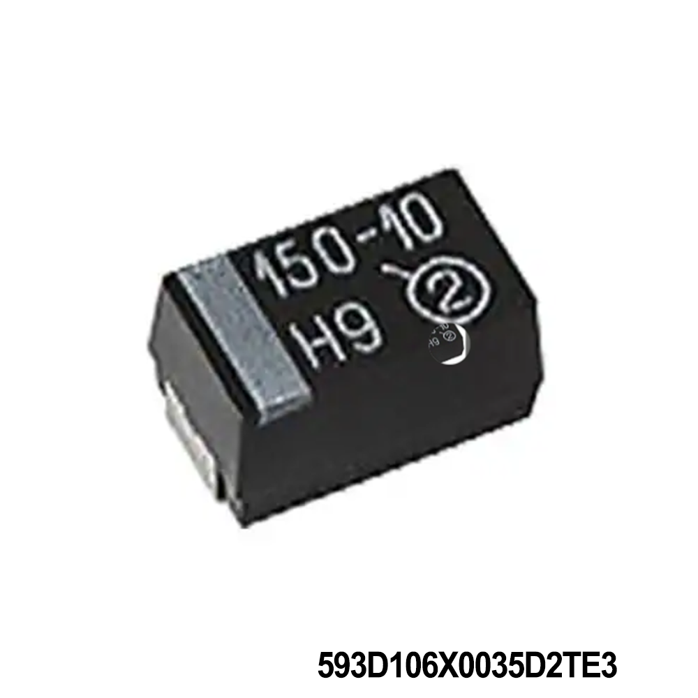 Vishay / Sprague 593D106X0035D2TE3 Tantalum Capacitors - Solid SMD 10uF 35volt 20% D Case Molded