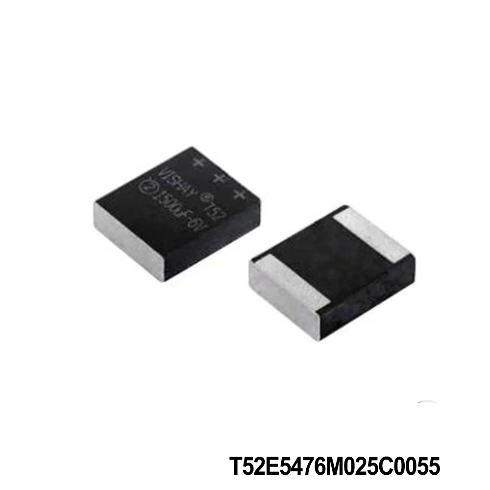 Vishay / Sprague T52E5476M025C0055 Tantalum Capacitors - Polymer 47uF 25volts 20% 55mohms maxESR