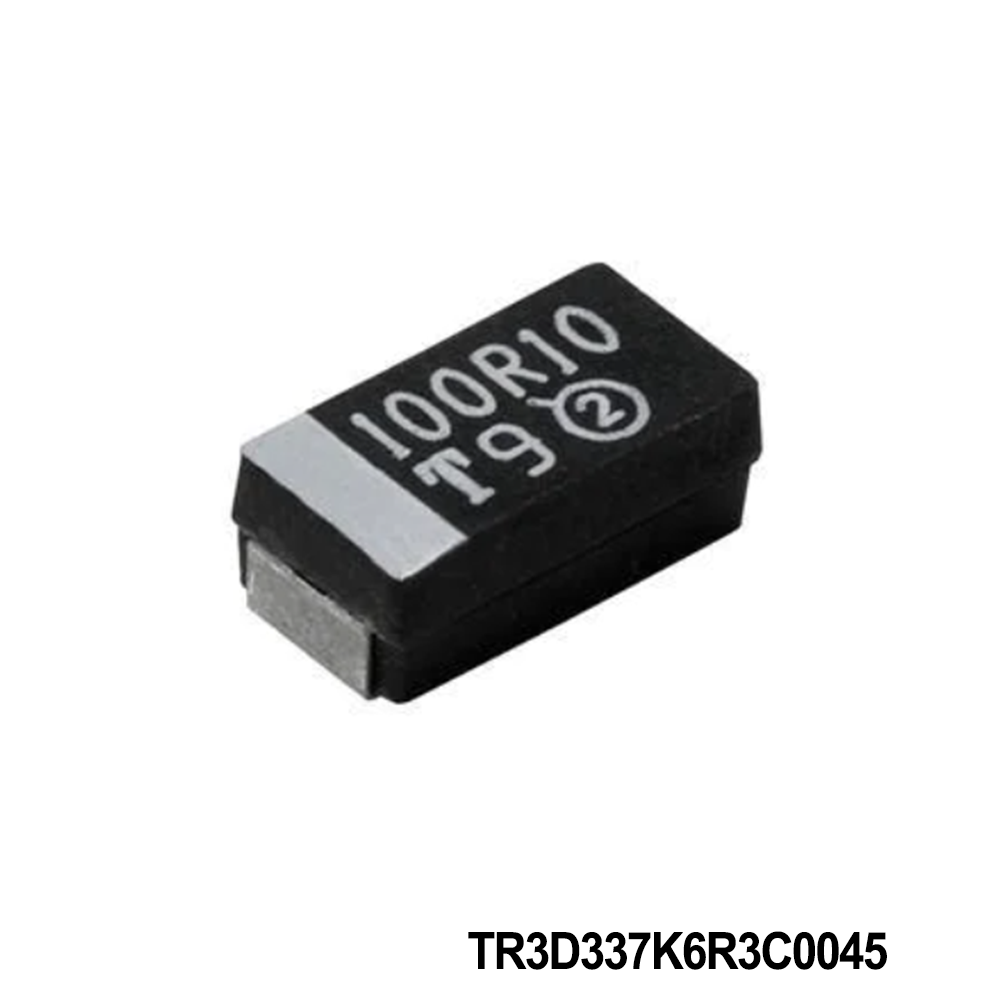 Vishay / Sprague TR3D337K6R3C0045 Tantalum Capacitors - Solid SMD 330uF 6.3volts 10% D case ESR 0.045 Mld