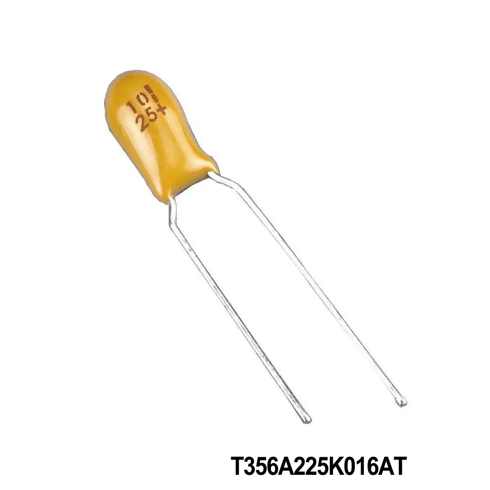 KEMET T356A225K016AT Tantalum Capacitors - Solid Leaded 16V 2.2uF 10% LS=5.08mm