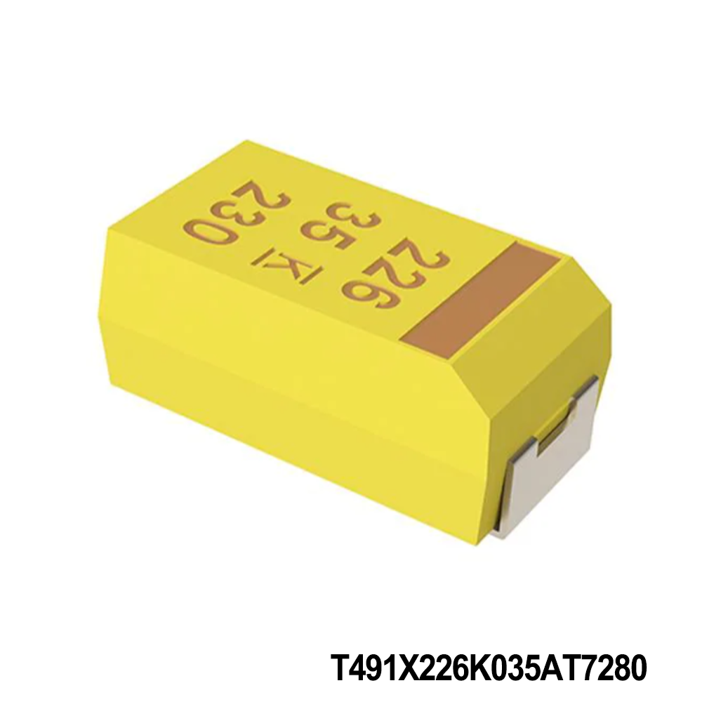 KEMET T491X226K035AT7280 Tantalum Capacitors - Solid SMD 35V 22uF 10% ESR=0.7Ohms