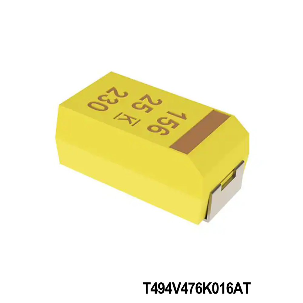 KEMET T494V476K016AT Tantalum Capacitors - Solid SMD 16V 47uF 2917 10% ESR=300 mOhms