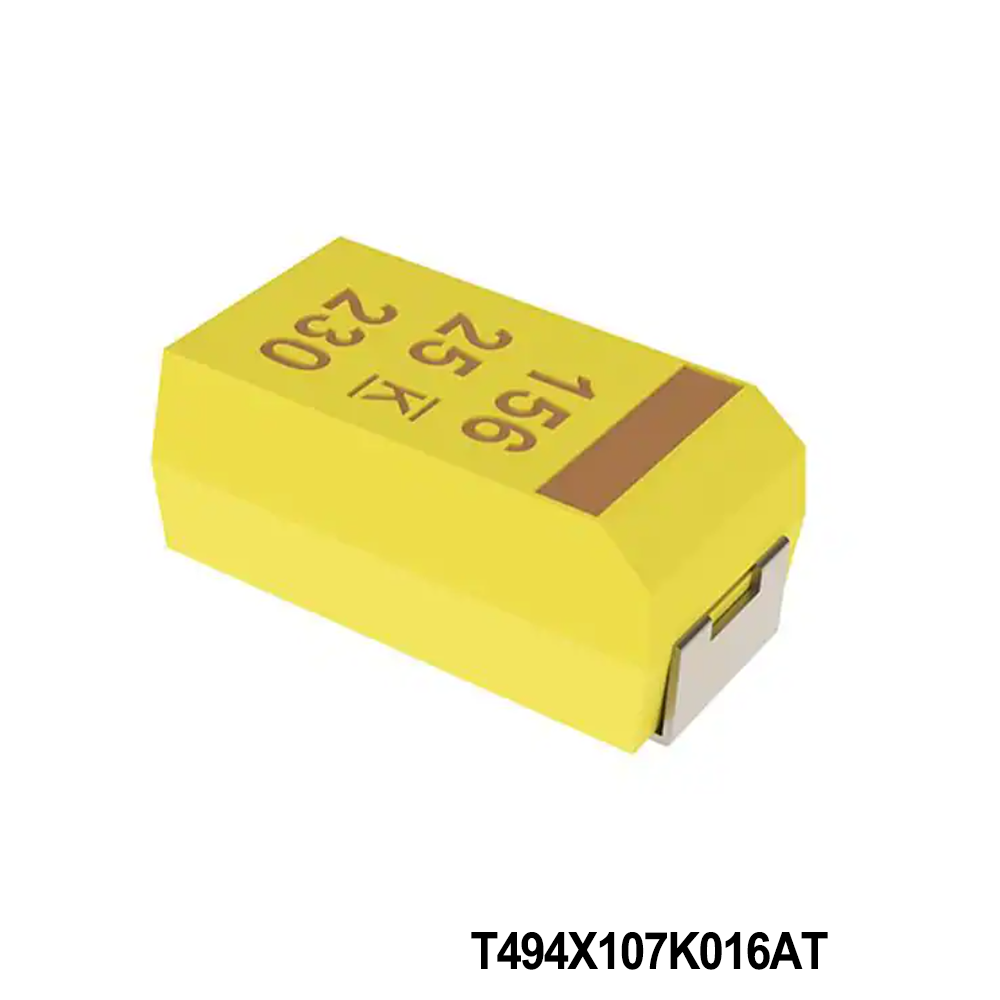 KEMET T494X107K016AT Tantalum Capacitors - Solid SMD 16V 100uF 2917 10% ESR=150 mOhms