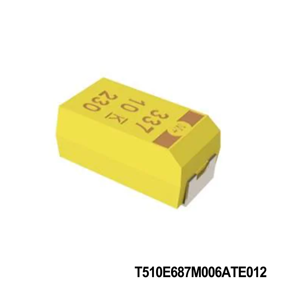 KEMET T510E687M006ATE012 Tantalum Capacitors - Solid SMD 6.3V 680uF 2924 20% ESR=12mOhms