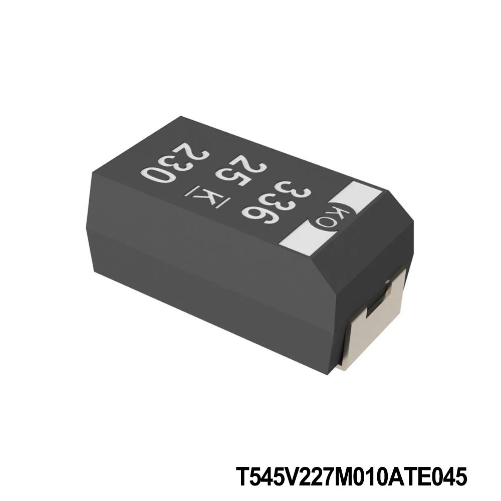 KEMET T545V227M010ATE045 Tantalum Capacitors - Polymer 10V 220uF 2917 20% ESR=45mOhms