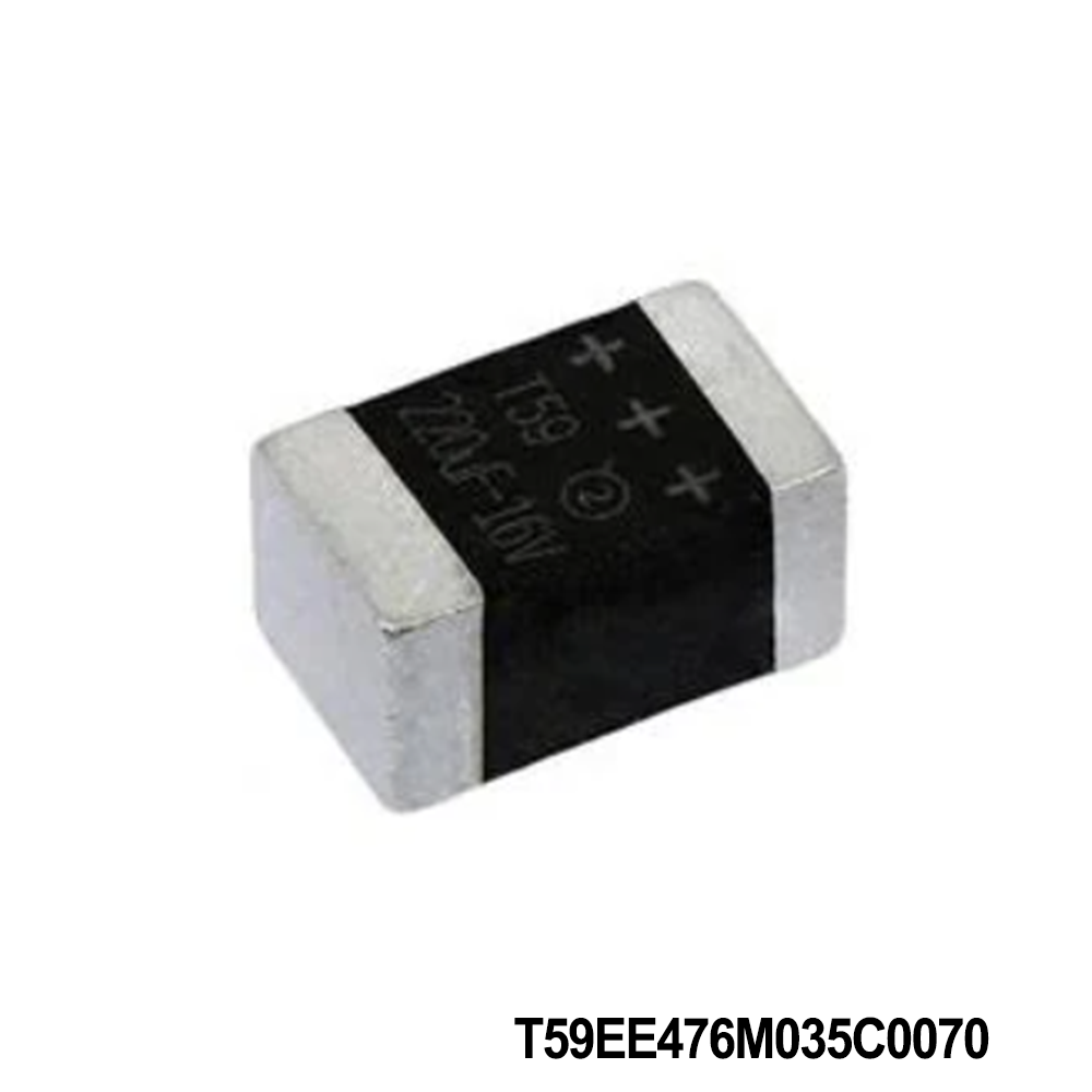Vishay / Sprague T59EE476M035C0070 Tantalum Capacitors - Polymer 47uF 35volts 20% 70mohms maxESR