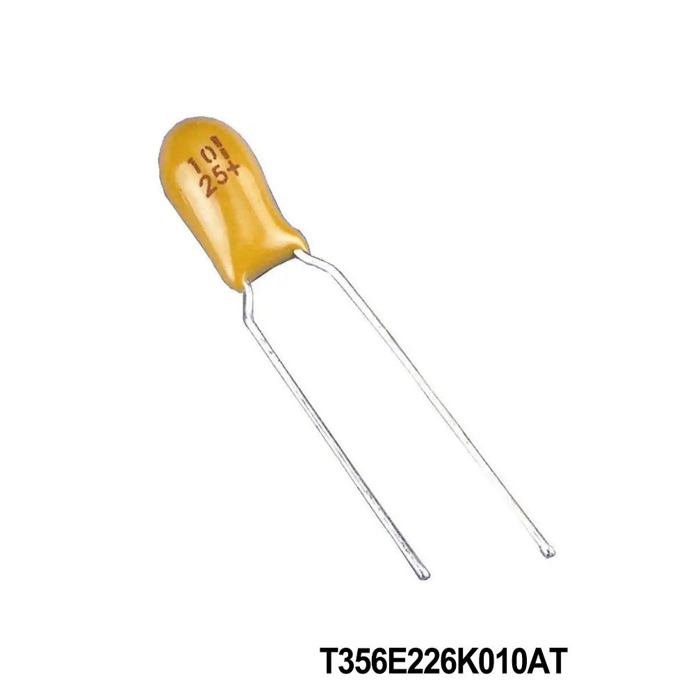 KEMET T356E226K010AT Tantalum Capacitors - Solid Leaded 10V 22uF 10% LS=5.08mm